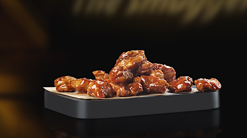 bbq honey popcorn chicken 🆕 